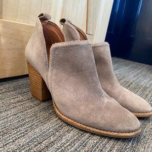 Jeffrey Campbell Taupe Suede Rosee Bootie